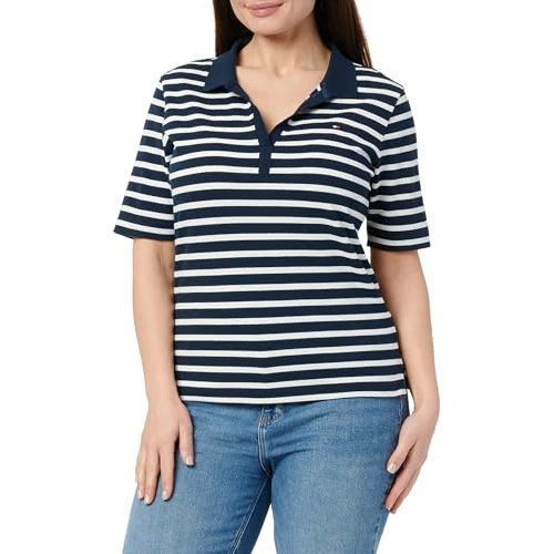 Offerta a tempo: Tommy Hilfiger Donna Maglietta Polo Maniche Corte 1985 Pique Regular Fit — 36% da 79,90 € a 51,12 €