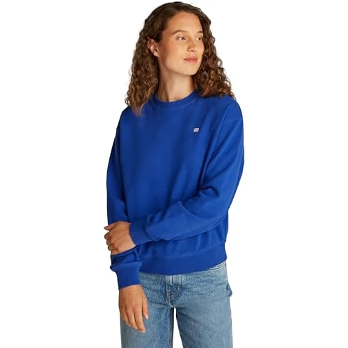 Tijdelijke aanbieding: Tommy Hilfiger Trui Sweatshirt voor dames, Blauw (Noble Blue), XXL van 99.90 EUR naar 62.82 EUR (korting 37%)