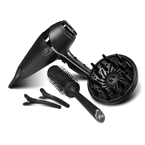 Limitiertes Angebot: ghd air Haartrockner Set: Föhn inkl. Diffusor-Aufsatz, Rundbürste, 2 Clips & Stofftasche, super schnelles Trocknen, mehr Glanz, geschmeidigere Haare, frizz-freie Ergebnisse von 179.00 EUR auf 129.45 EUR (Spare 28%)