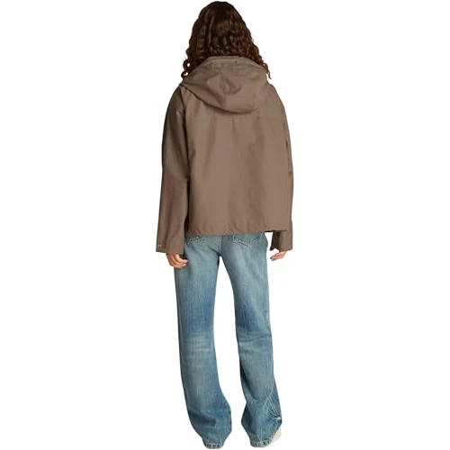 Oferta limitada: Tommy Hilfiger Parka Mujer Cotton Nylon Short con capucha, Marrón (Tundra Brown), 44 de 130.85 € a 130.85 € (ahorro 0.00%)