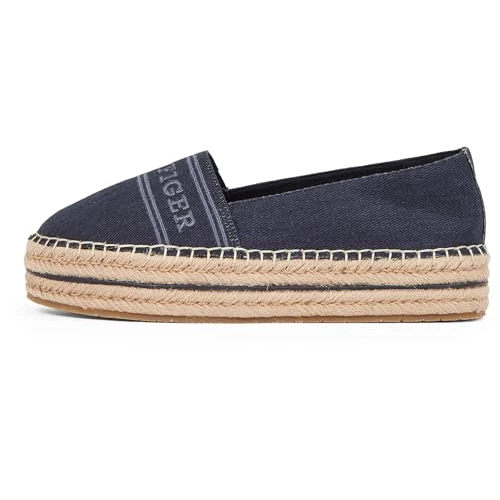 Offre limitée : Tommy Hilfiger Femme Denim Platform Espadrille Fw0fw08543 de 69.40 EUR à 46.50 EUR (remise 33%)