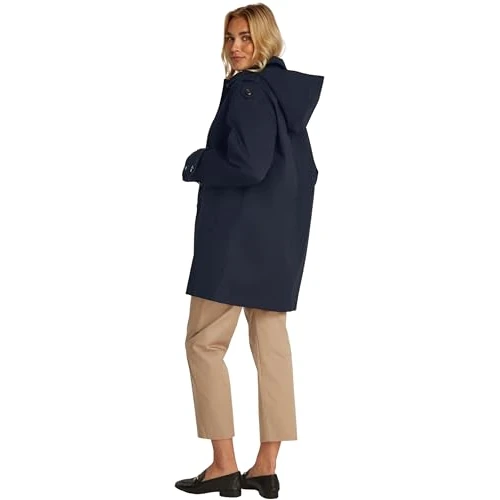 Oferta limitada: Tommy Hilfiger Parka Mujer Cotton Hood Gabardina, Azul (Desert Sky), 36 de 279.90 EUR a 195.00 EUR (ahorro 30%)