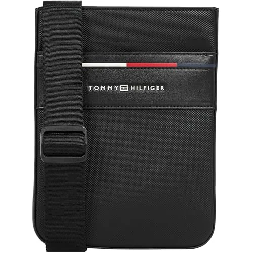 Offerta a tempo: Tommy Hilfiger Uomo Borsa a Tracolla Foundation Mini Crossover Piccola, Nero (Black), Taglia Unica - 36% da 79.90 € a 51.06 €