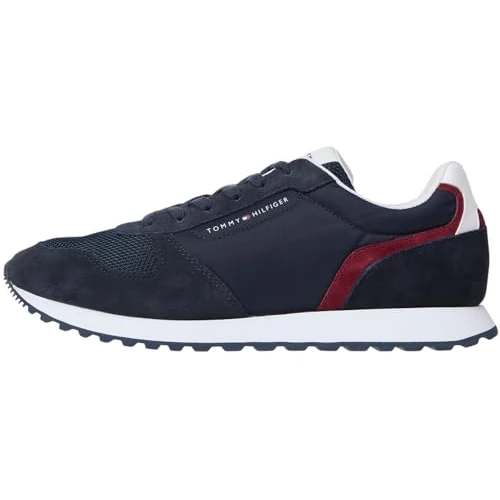 Limitiertes Angebot: Tommy Hilfiger Herren Runner Sneaker New Eva Summer Nylon Pop aus Wildleder, Blau (Desert Sky), 41 von 99.90 EUR auf 62.38 EUR (Spare 38%)