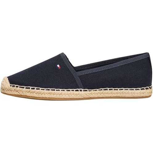 Offerta a tempo: Tommy Hilfiger Donna Espadrillas Flag Canvas con Logo, Blu (Space Blue), 40 - 20% da 59.90 € a 48.06 €