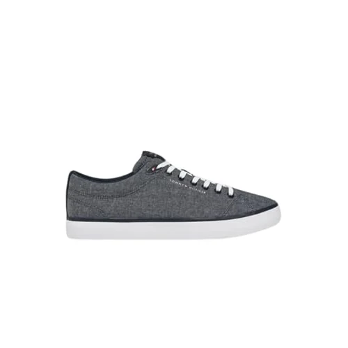 Tommy Hilfiger Męskie buty sportowe Core Chambray Low Top, wulkanizowane, niebieskie (Desert Sky), 10