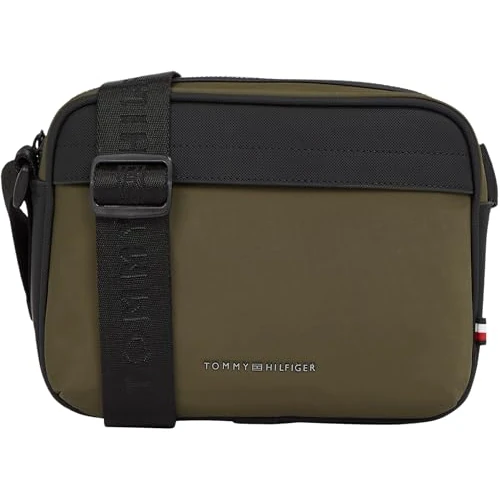 TOMMY HILFIGER Męska torba na aparat TH REPREVE AM0AM13187 Crossover, KHAKI (zieleń wojskowa), Khaki (zieleń wojskowa)