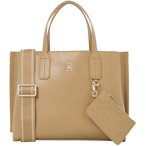 Tommy Hilfiger Damska mini torba Th Distinct Aw0aw17192, jeden rozmiar, Khaki (płótno safari), One Size