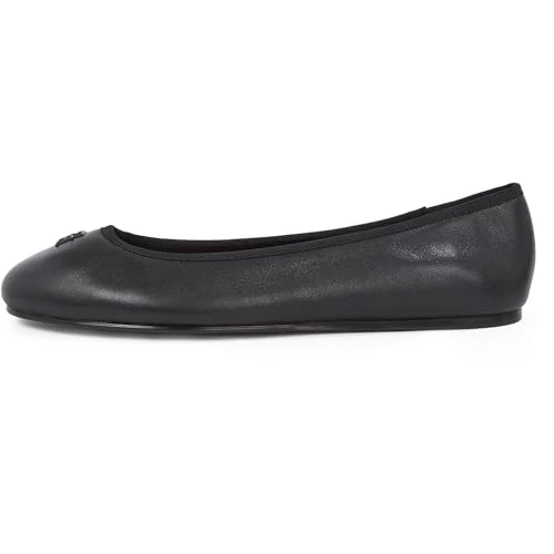Tommy Hilfiger Damskie skórzane czółenka baletowe, Czarny, 39 EU