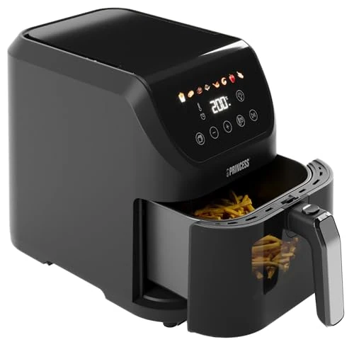Princess Slim Airfryer 5L - 1500 W - Space-saving design - Oil-free - 8 cooking programs - Adjustable thermostat - Dishwasher safe parts - Non-stick coating - 01.182240.01.001
