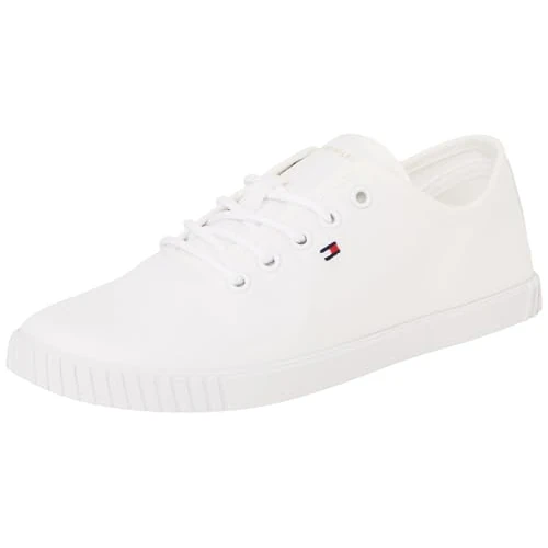 Offre limitée : Tommy Hilfiger Femme Canvas Lace Up Sneaker Fw0fw08641 Bas de 69.46 EUR à 45.15 EUR (remise 35%)