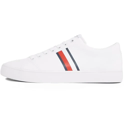 Begrenztes Angebot: Tommy Hilfiger Herren Th Hi Vulc Core Stripes Mesh Fm0fm05393 Low Top von 79.86 EUR auf 51.91 EUR (Rabatt 35%)