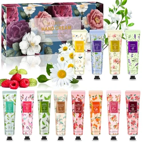 Begrenztes Angebot: 12 Pack Handcreme Set, Mini Handcreme Damen Geschenkset, Plant Fragrance Handpflegecreme für Trockene,Rissige Hände, Handcreme Geschenkset für Frauen,Männer,Mama,Weihnachten,Geburtstags von 7.99 EUR auf 7.99 EUR (Rabatt 0%)