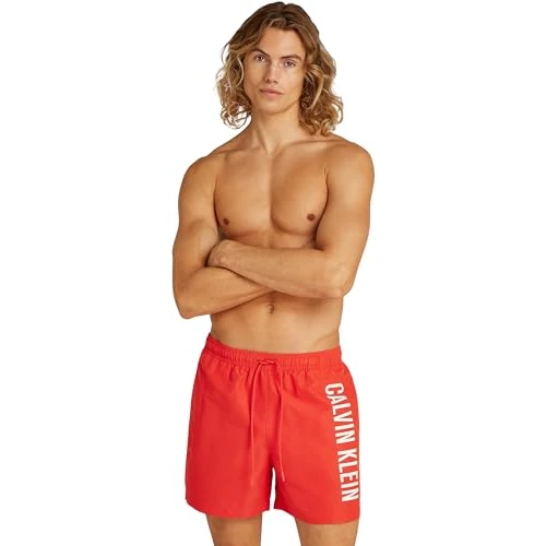 Limited-time offer: Calvin Klein Men’s Medium Drawstring Swim Shorts, Red (Flaming Chili), 6XL from 32.10 GBP to 32.10 GBP (save 0%)
