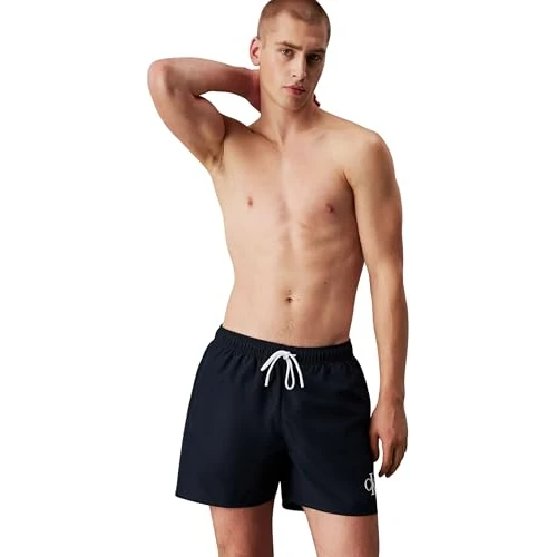 Calvin Klein Men’s Medium Drawstring Swim Shorts, Blue (Dark Sapphire), 6XL