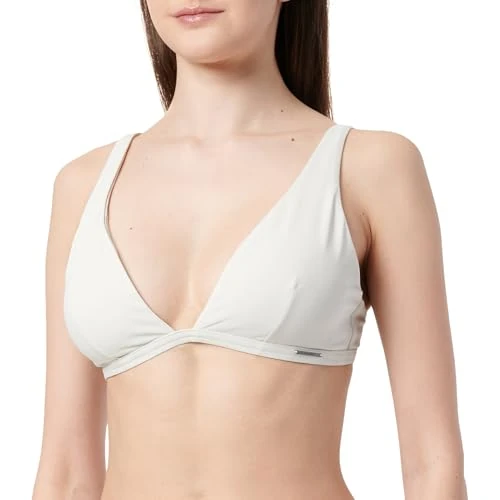 Calvin Klein Women Fixed Triangle-RP Triangle, Beige (Chalk), S