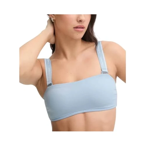 Limited-time offer: Calvin Klein Women Removable Straps Bandeau - RP Bandeau, Green (Saltwater Aqua), XS from 36.13 £ to 12.11 £ (save 66.48%)