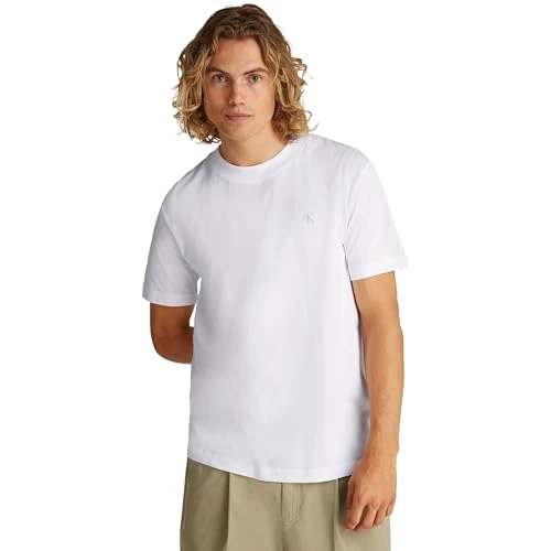 Offerta a tempo: Calvin Klein Uomo T-Shirt Maniche Corte Painted Tee con Scollo Rotondo, Bianco (Bright White), XXS - 42% da 39.90 € a 22.99 €