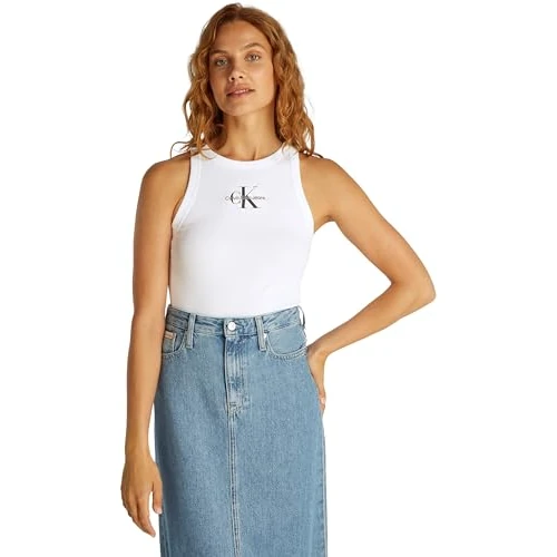 Beperkte aanbieding: Calvin Klein Tanktop voor dames, Wit (briljant wit), XXS van 28.82 EUR naar 28.82 EUR (besparing 0%)