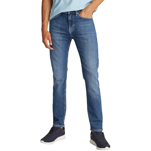 Calvin Klein Vaqueros Hombre Skinny elásticos, Azul (Denim Medium), 32W/33L