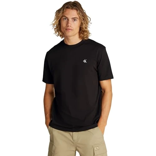 Tijdelijke aanbieding: Calvin Klein S/S T-shirt voor heren, Zwart (Ck Zwart), XXS van 27.63 EUR naar 27.63 EUR (korting 0%)