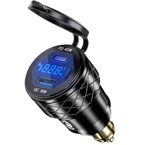 Offerta a tempo: Adattatore caricatore da spina DIN Hella a USB per BMW Triumph Tiger Ducati - 37% da 35.99 € a 22.59 €