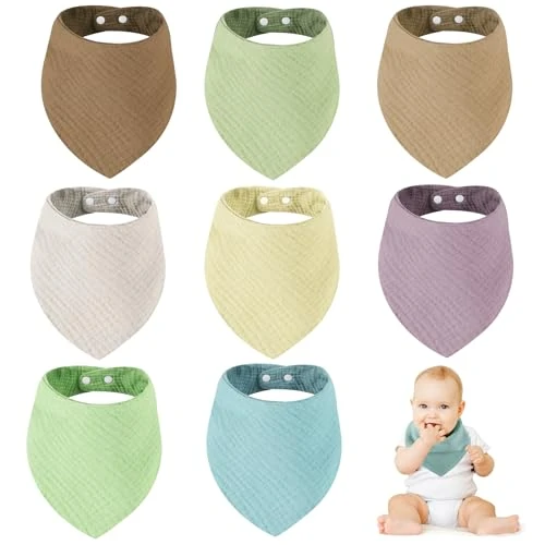 URMYWO Baby Bibs Baby Essentials for Newborn Bandana Dribble Bibs Drool Bibs for Newbron Boys Girls Baby Gifts (Modern)