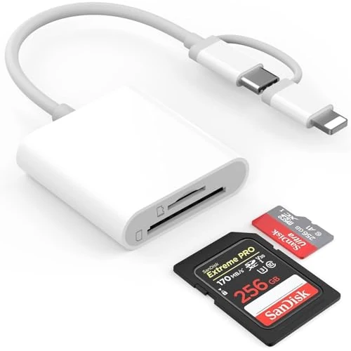 Tijdelijke aanbieding: SD-kaartlezer voor telefoon/tablet/camera, USB C, micro, Plug-and-Play geheugenkaartlezer van 6.99 € naar 6.99 € (0.00% korting)