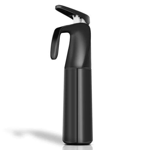 Romon Vaporisateur Cheveux, Spray Bottle Cheveux 300ML, Brumisateur Eau, Bouteille Flacon Spray Vide, Spray Continu Ultra-Fin, Outils De Coiffure Pour Coiffeurs, Plantes Et Soin Du Visage, Noir