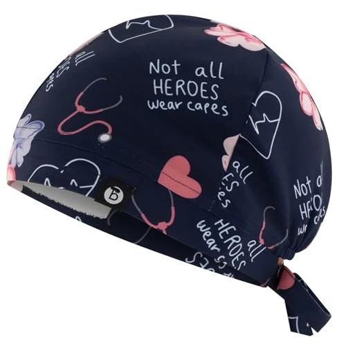 B-well Modena Scrub Hat Scrub Cap Scrub Hats Surgical Doctors, Nurses, Dentists, Pharmacists, Vets, Medical Staff, Heroes, One Size