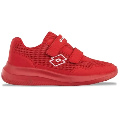 Offerta a tempo: Lotto Unisex Kids Connect VL OC K Sneaker, Rosso Bianco, 26 EU - 13% da 24.22 € a 21.11 €