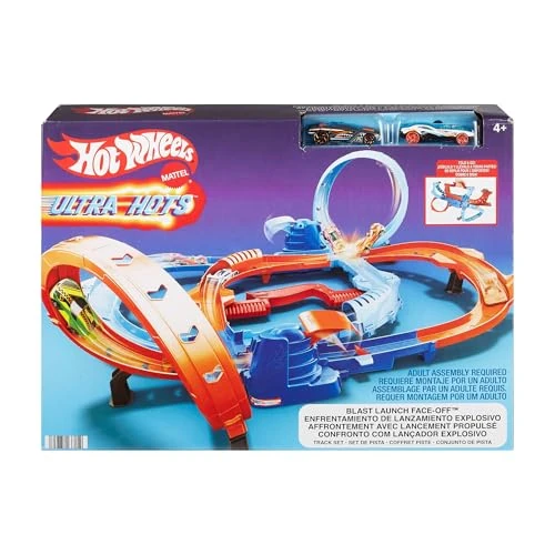 Limited offer: Hot Wheels Ultra Hots Blast Launch Face-Off Track Set With 2 1:64 Scale Toy Cars from 59.99 EUR to 53.99 EUR (save 10%)