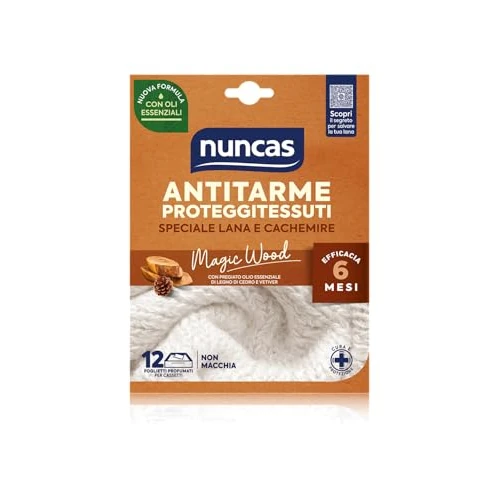 Offre limitée : nuncas Antimites protège-tissus 12 feuilles Magic Wood de 8.60 € à 8.37 € (3% de remise)