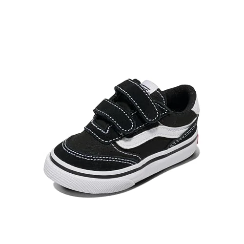 Oferta limitada: Vans Brooklyn LS V, Zapatillas Unisex niños, Suede Canvas Black White 17 EU de 35.00 € a 27.83 € (ahorro 20%)