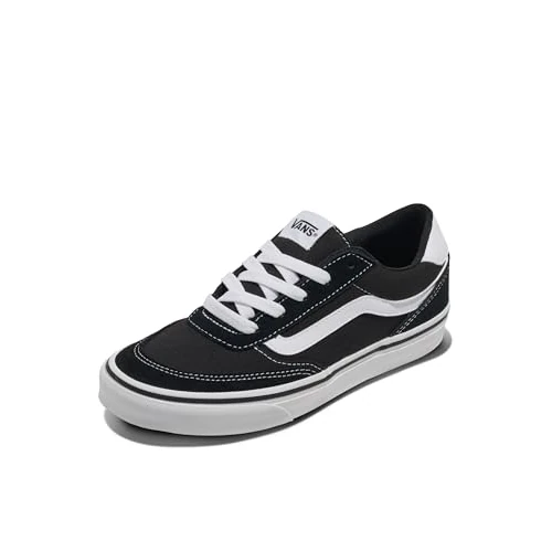 Vans Brooklyn LS, Zapatillas Mujer, Suede Canvas Black White 40 EU