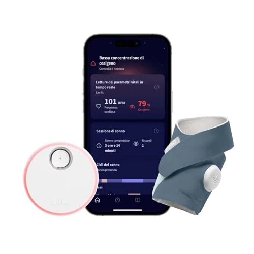 Oferta ograniczona: Owlet Dream Sock Smart Baby Monitor - Śledź tętno na żywo (serce), tlen u niemowląt z 1300.69 PLN na 1300.69 PLN (zniżka 0%)