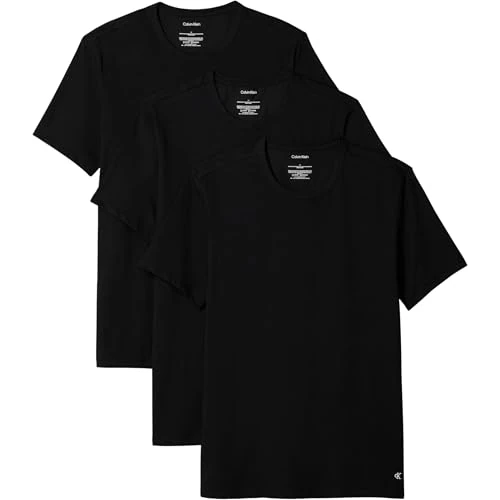 Offerta a tempo: Calvin Klein Uomo T-Shirt Maniche Corte Confezione da 3 Crew Neck Basic, Nero (Black, Black, Black), 3XL - 29% da 49.90 € a 35.19 €