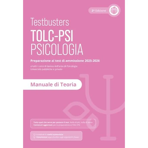 Testbusters TOLC-PSI 2025 - Manuale di Teoria