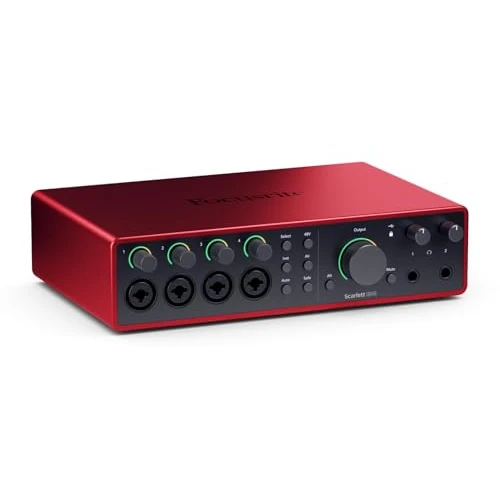 Offre limitée : Interface audio USB Focusrite Scarlett 18i16 de 4e gen — des prises de son impeccables et tous les logiciels pour composer, enregistrer et réaliser toutes vos musiques et vos podcasts de 485.00 € à 455.00 € (6% de remise)