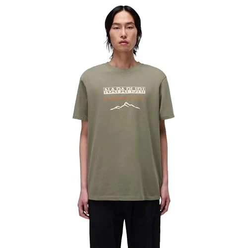 Napapijri Sanem Short Sleeve T-Shirt Dark Green