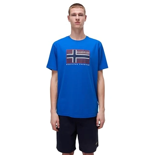 NAPAPIJRI Uomo T-Shirt a Maniche Corte Semiles Grigio XXL