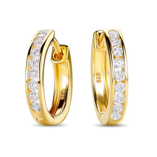 Offre limitee: MIORE Boucles d’Oreilles Femme Argent, Créoles Plaqué Or en Argent 925, Boucles d’Oreilles Anneau 16 mm, Boucles d'oreilles hypoallergéniques, Bijoux femme de 59.00 EUR a 47.20 EUR (economie 20%)