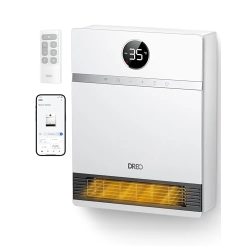 Begrenztes Angebot: Dreo Smart Wandkonvektor, 30° Lüfterauslass, 2000W, einstellbarer Thermostat, Fernbedienung, Wochentimer, einfach zu montierende Heizung für den Innenbereich, kompatibel mit Alexa von 119.99 EUR auf 119.99 EUR (Rabatt 0%)