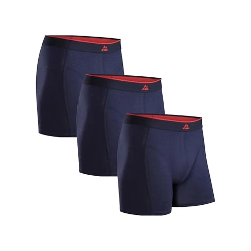 Offerta a tempo: DANISH ENDURANCE Boxer Uomo in bambù, 3 Paia, Blu Navy, 4XL - 34% da 37.95 € a 24.95 €