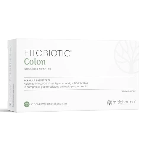 Offerta a tempo: FITOBIOTIC® Colon | Gonfiore Addominale, Stitichezza, Dolore e Gas | Acido Butirrico, FOS e Fermenti Lattici Probiotici | 100% Vegan | Studi Clinici | 30 Compresse — 31% da 24,50 € a 16,90 €