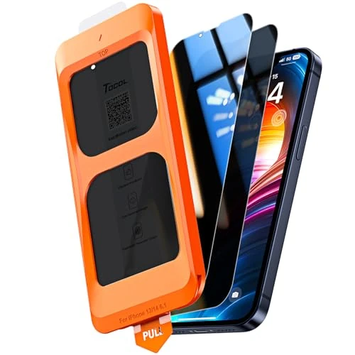 Limited offer: TOCOL for iPhone 14 Privacy Screen Protector True 25°Anti Spy 9H+ Hardness Tempered Glass for iPhone iPhone 14 Full Coverage Screen Protector Easy Installation 2 Pack from 16.99 EUR to 16.99 EUR (save 0%)