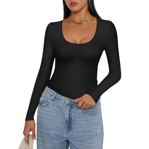 Oferta limitada: Ekouaer Camiseta Interior Mujer Manga Larga Casual Algodón Térmica Otoño Negro M de 20.99 EUR a 14.99 EUR (ahorro 29%)