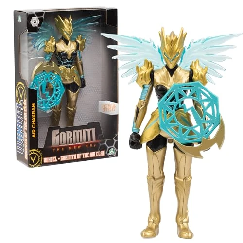 Oferta limitada: Gormiti - Figura de 27 cm de Windel con su Arma Chakram Energético, Gormiti de la Nueva Era, Armadura de Quitar y Poner, Brillantes con Acabados Metálicos, 9 Puntos de Articulación, Famosa (GRV06200) de 27.95 EUR a 13.84 EUR (ahorro 50%)