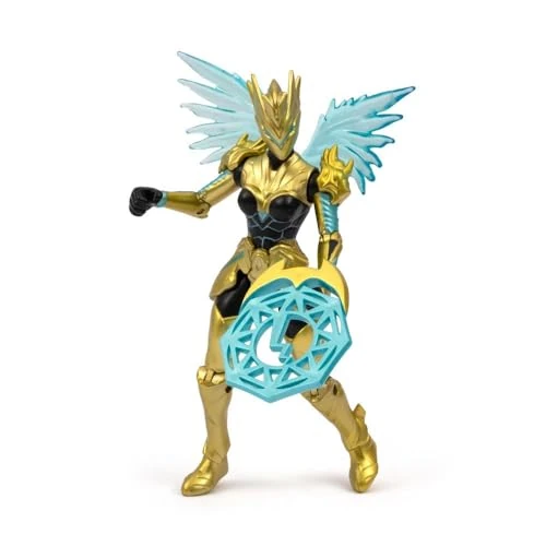 Offerta a tempo: GORMITI THE NEW ERA - Gormita Del Clan Dell'Aria Windel Skye, Action Figure 15 Cm Articolato, Eroe Con Armatura Oro Nera E Accessorio Chakra Energetico, Per Bambini A Partire Dai 3 Anni - 51% da 15.99 € a 7.76 €