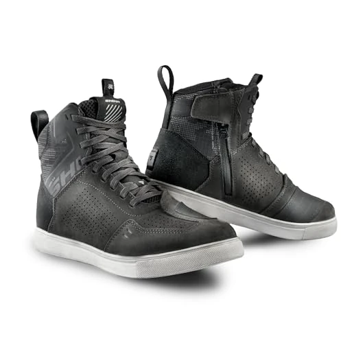 Limited-time offer: SHIMA REBEL 2.0 Motorbike Boots for Men Ventilated Leather Shoes Summer Suede Motorcycle Short Ankle Protector Urban Bike Casual Classic Riding Motor Boot (Mens, Vent Grey, 41) from 107.73 £ to 107.73 £ (save 0.00%)